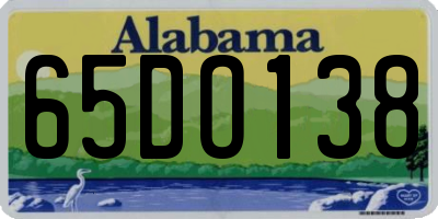 AL license plate 65DO138