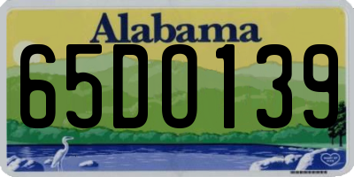 AL license plate 65DO139