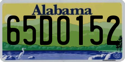 AL license plate 65DO152