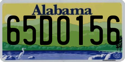 AL license plate 65DO156