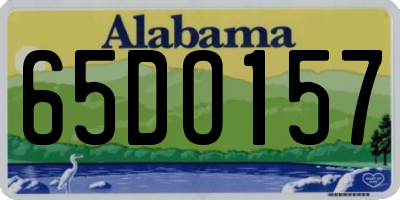 AL license plate 65DO157