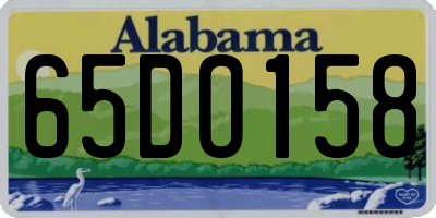 AL license plate 65DO158