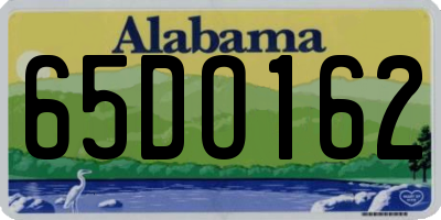 AL license plate 65DO162