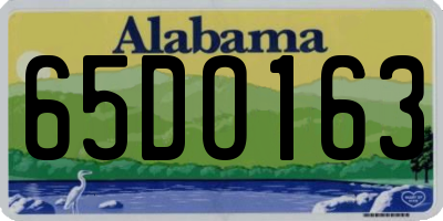 AL license plate 65DO163