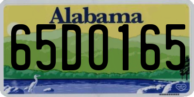 AL license plate 65DO165