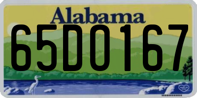 AL license plate 65DO167