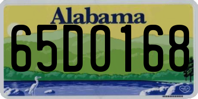 AL license plate 65DO168