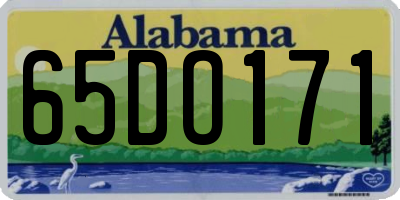 AL license plate 65DO171
