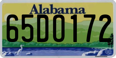 AL license plate 65DO172