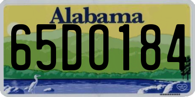 AL license plate 65DO184