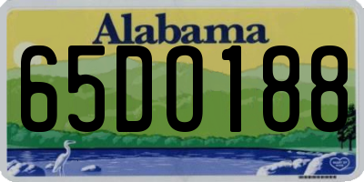 AL license plate 65DO188