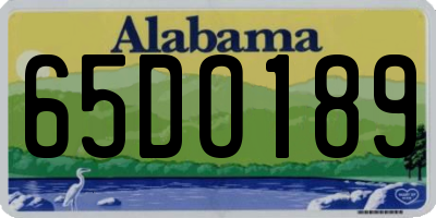 AL license plate 65DO189