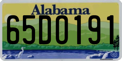 AL license plate 65DO191