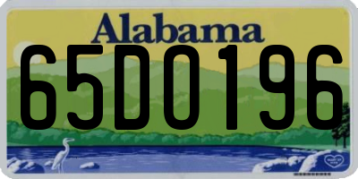 AL license plate 65DO196