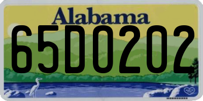 AL license plate 65DO202