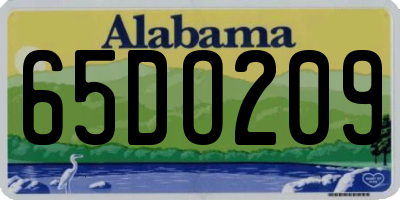 AL license plate 65DO209