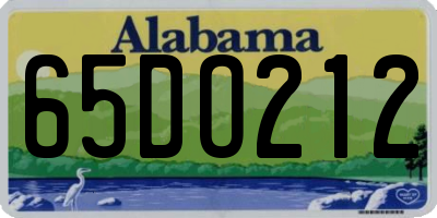 AL license plate 65DO212
