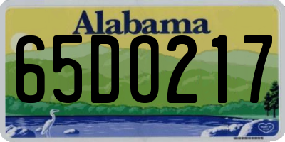 AL license plate 65DO217