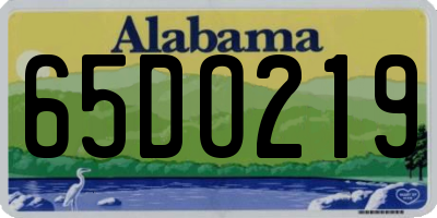 AL license plate 65DO219