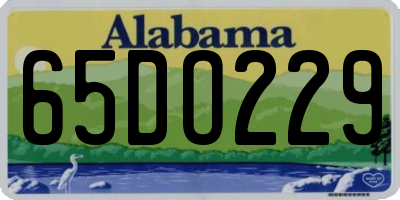 AL license plate 65DO229