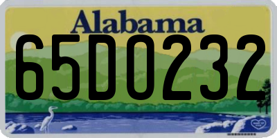 AL license plate 65DO232