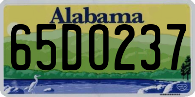 AL license plate 65DO237