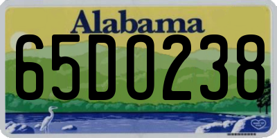 AL license plate 65DO238