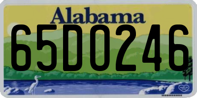 AL license plate 65DO246