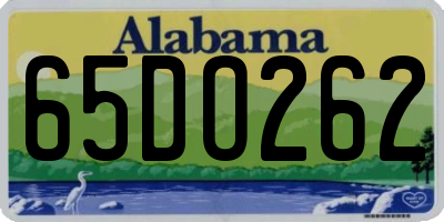 AL license plate 65DO262