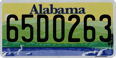 AL license plate 65DO263
