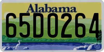 AL license plate 65DO264