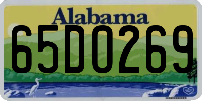 AL license plate 65DO269
