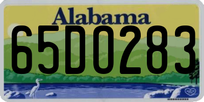 AL license plate 65DO283