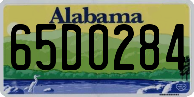 AL license plate 65DO284