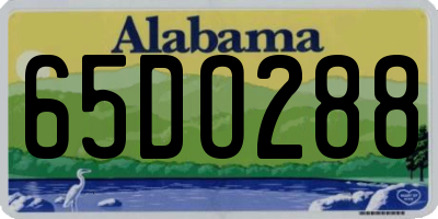 AL license plate 65DO288