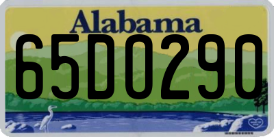 AL license plate 65DO290