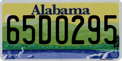 AL license plate 65DO295