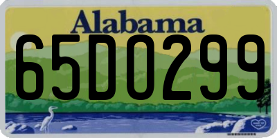 AL license plate 65DO299