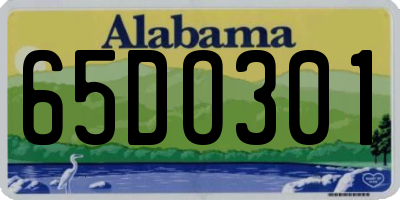 AL license plate 65DO301