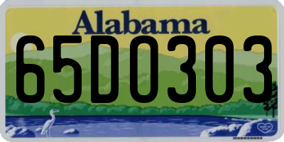 AL license plate 65DO303