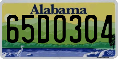 AL license plate 65DO304