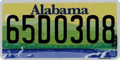 AL license plate 65DO308