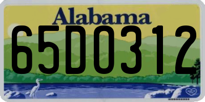 AL license plate 65DO312