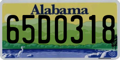 AL license plate 65DO318