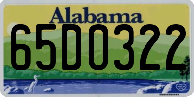 AL license plate 65DO322