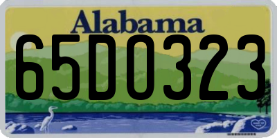 AL license plate 65DO323