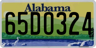AL license plate 65DO324