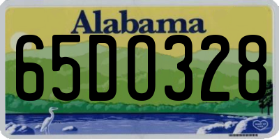 AL license plate 65DO328