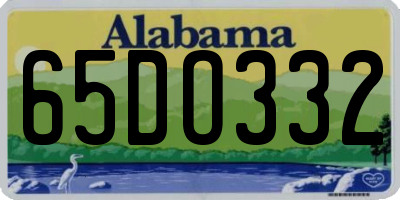 AL license plate 65DO332