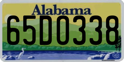 AL license plate 65DO338